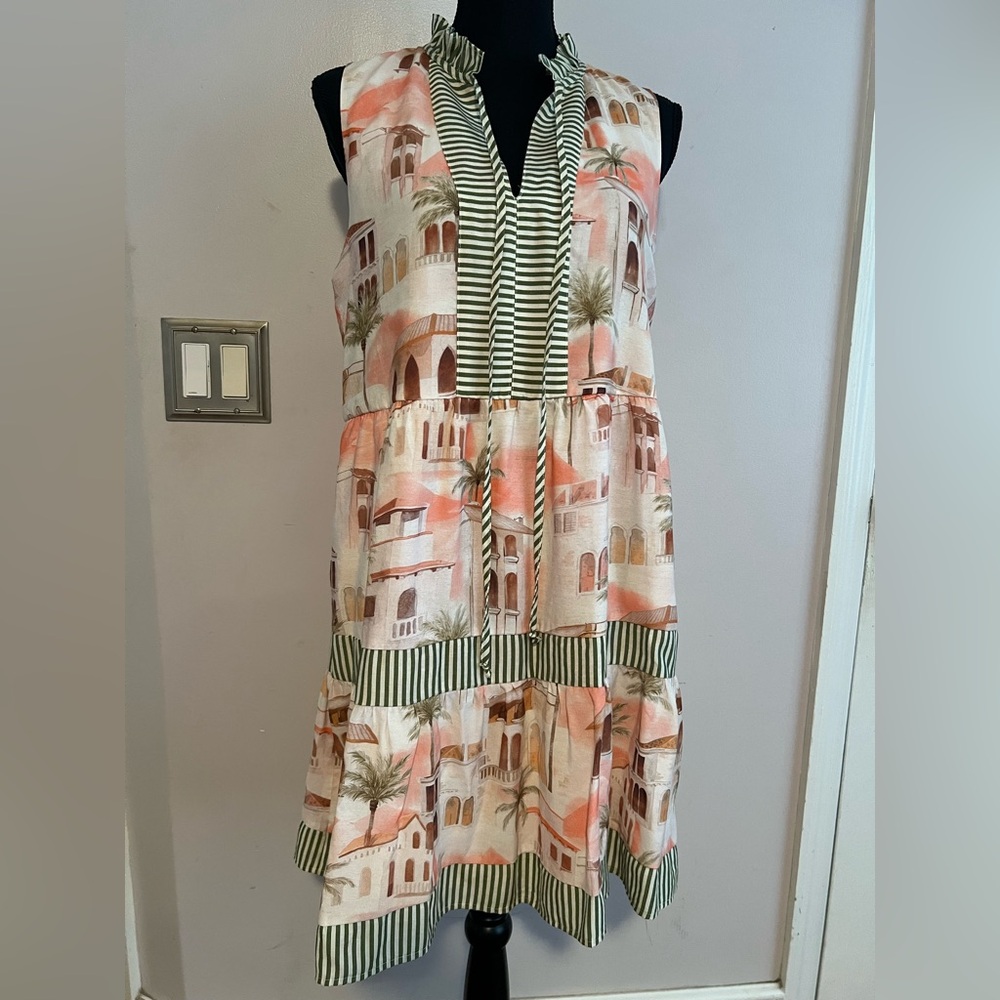 THML Pueblo Palm Breeze Dress. Size M